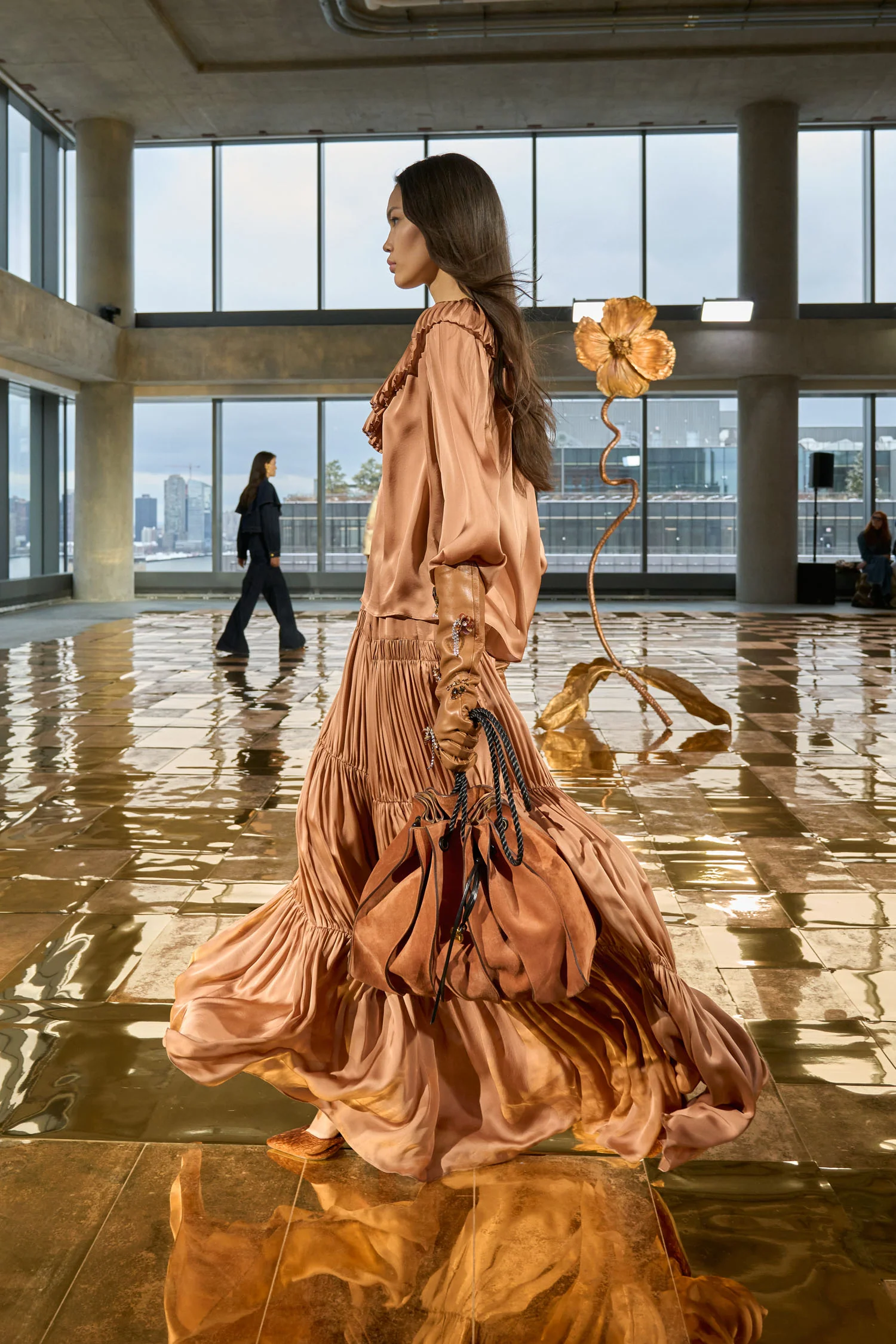 Adria Large Drawstring Tote - Sierra - Image 10