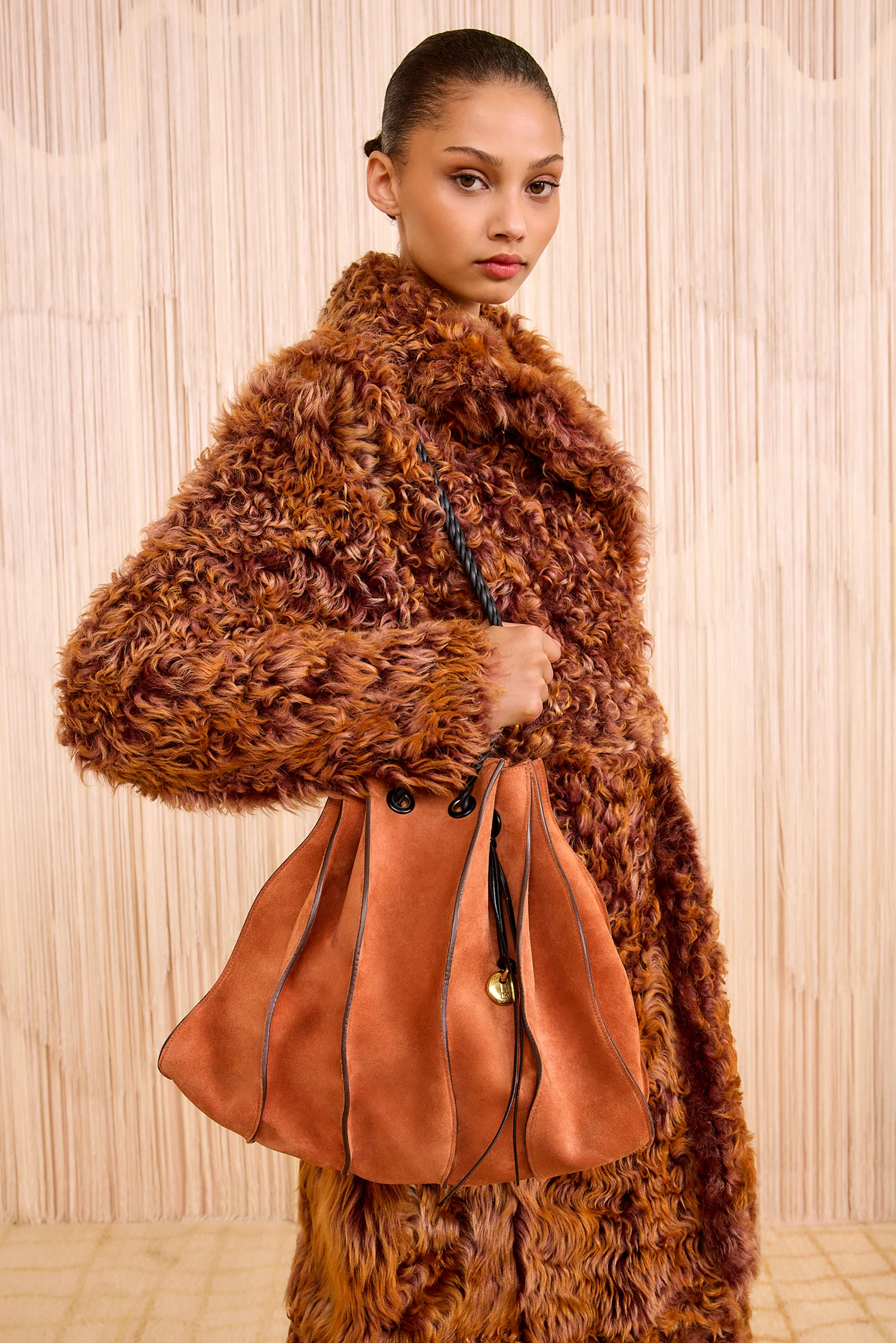 Adria Large Drawstring Tote - Sierra - Image 6