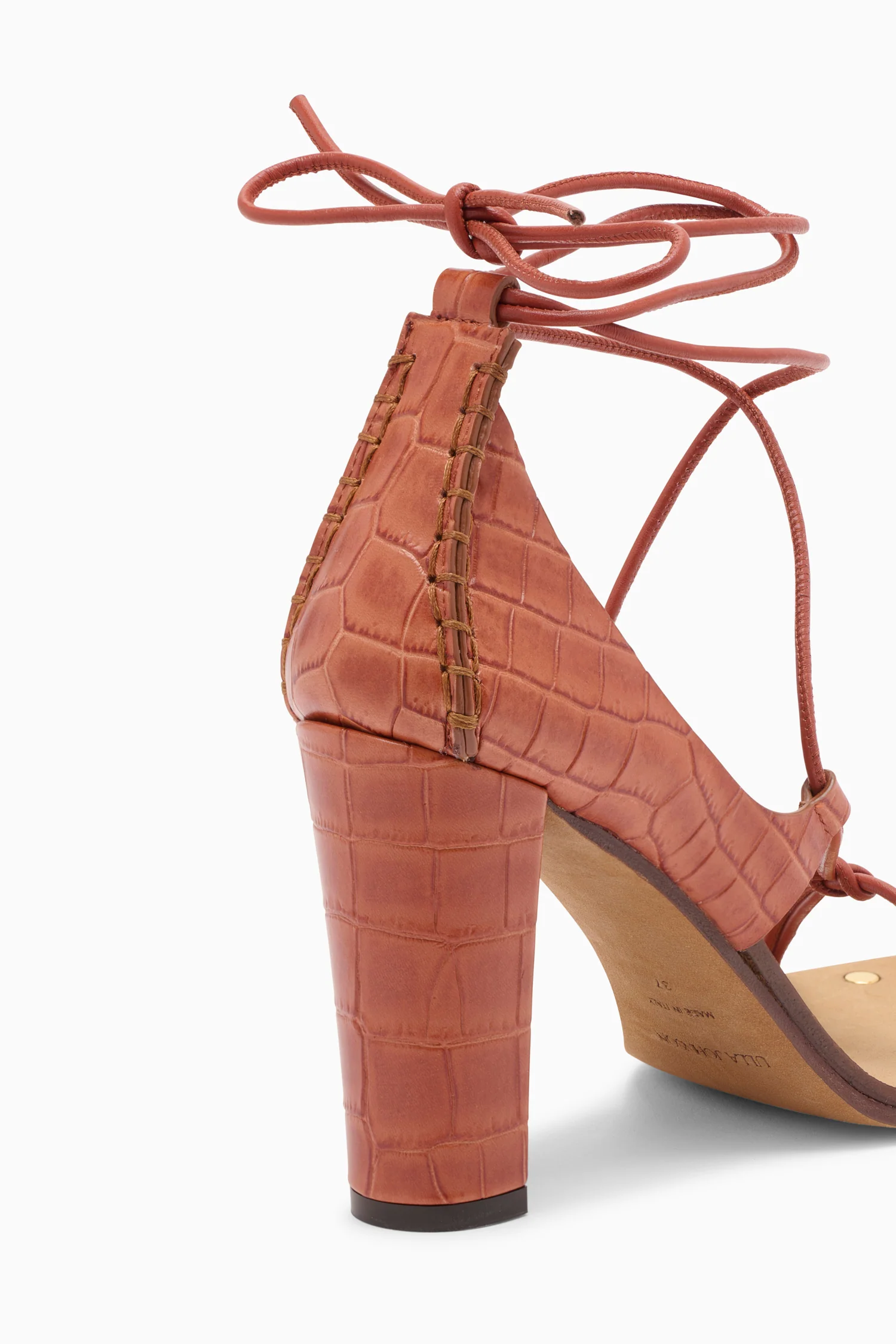 Aves Bare High Heel Sandal - Redwood - Image 3