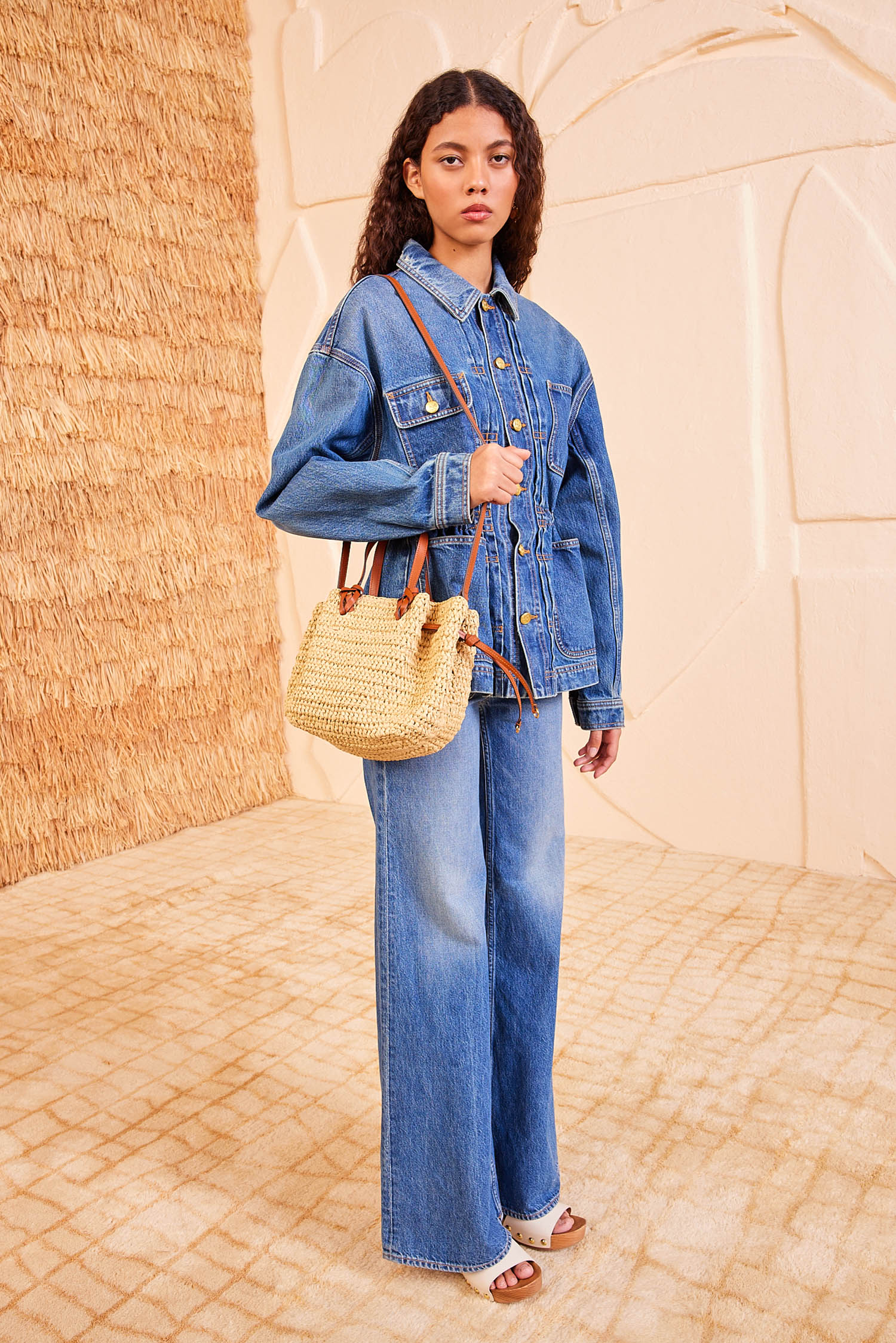 Gio Raffia Crossbody - Natural - Image 4