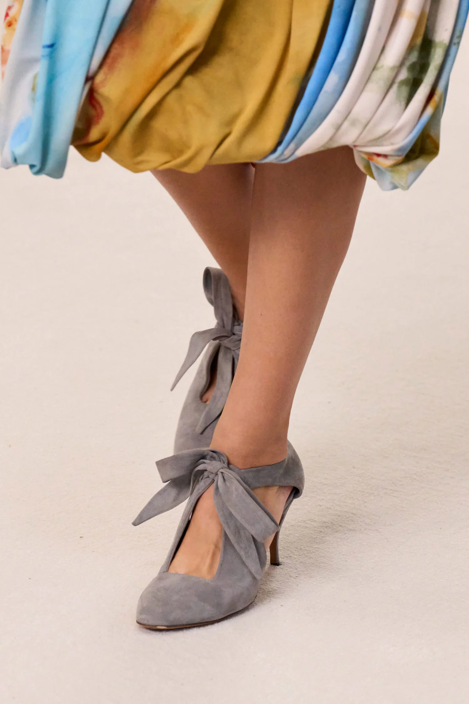 Ingrid Soft Bow Pump - Stone - Image 7