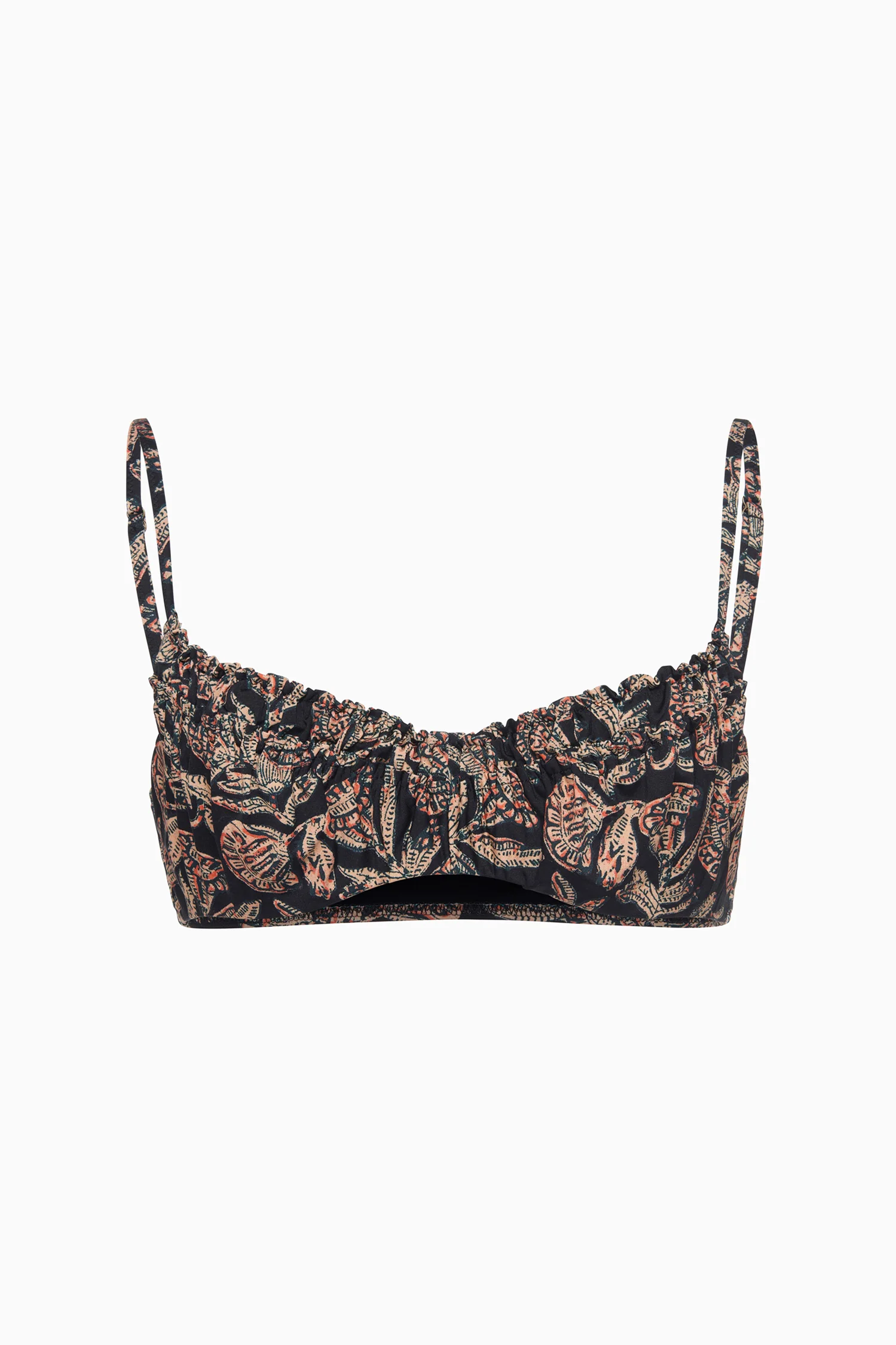 Jaya Ruched Bikini Top - Jasper - Image 5