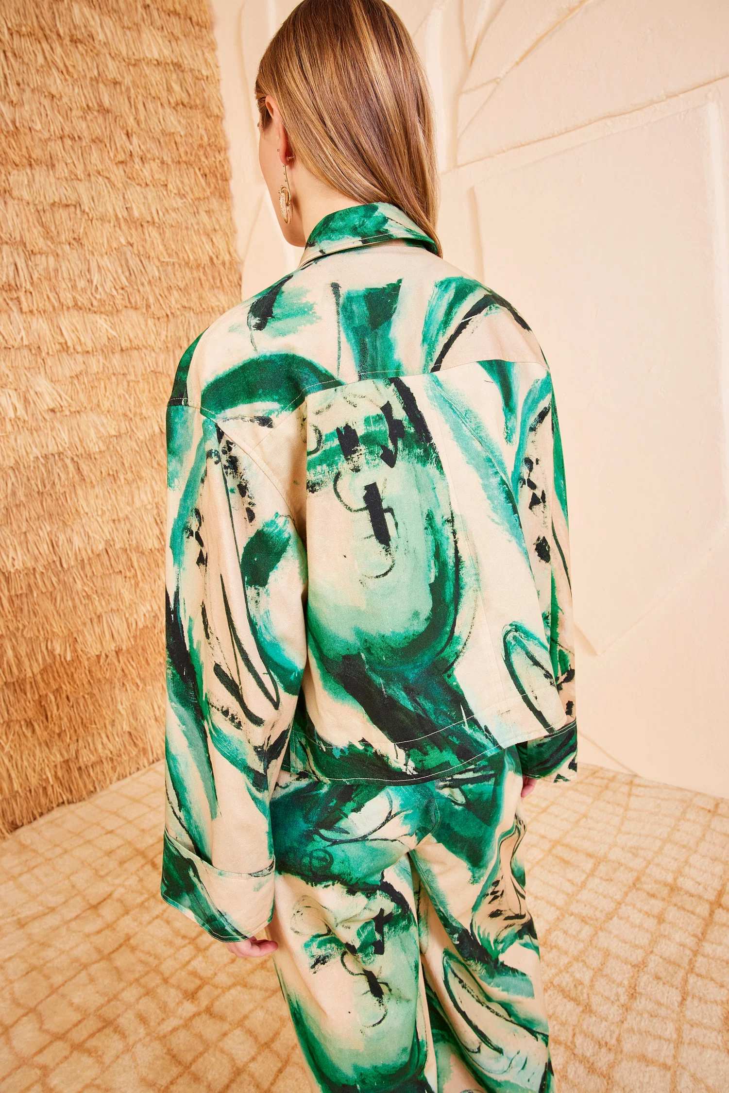 Painter Jacket - Portrait In Green - Image 4