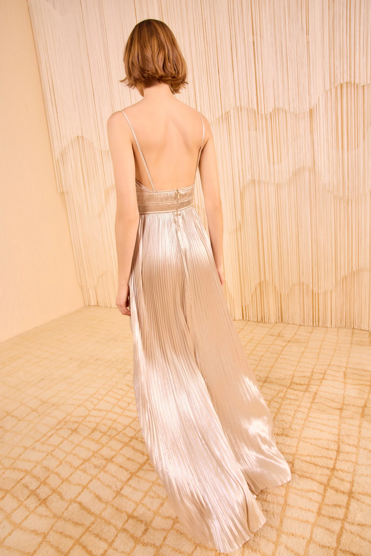 The Reine Pleated Gown - Opal - Image 4